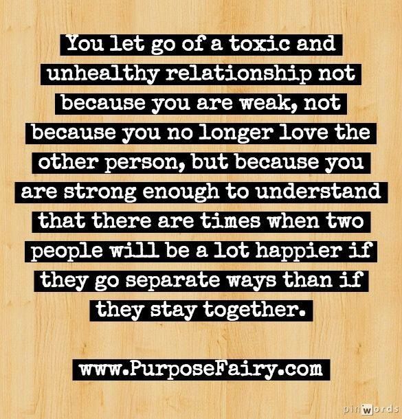 let go of toxic relationships